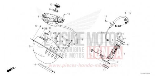 RESERVOIR A CARBURANT WW125AP de 2023